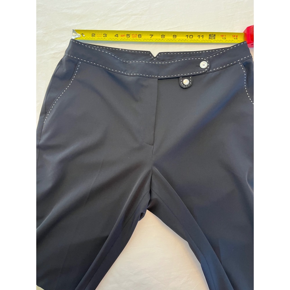 E P Pro Black Golf Pants Size 10 Stretch Straight Leg - Picture 4 of 8